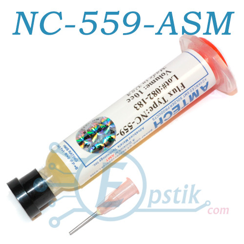 AMTECH NC-559-ASM, флюс-гель з дозатором, 10 мл.