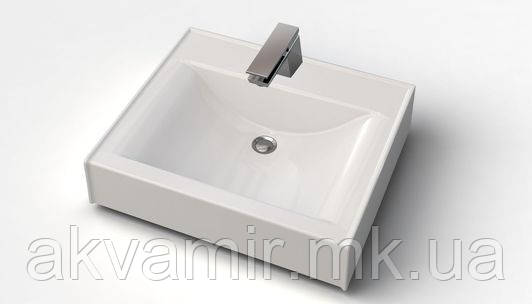 Умивальник 60х50 з акрилу (підходить на пральну машину), фото 1