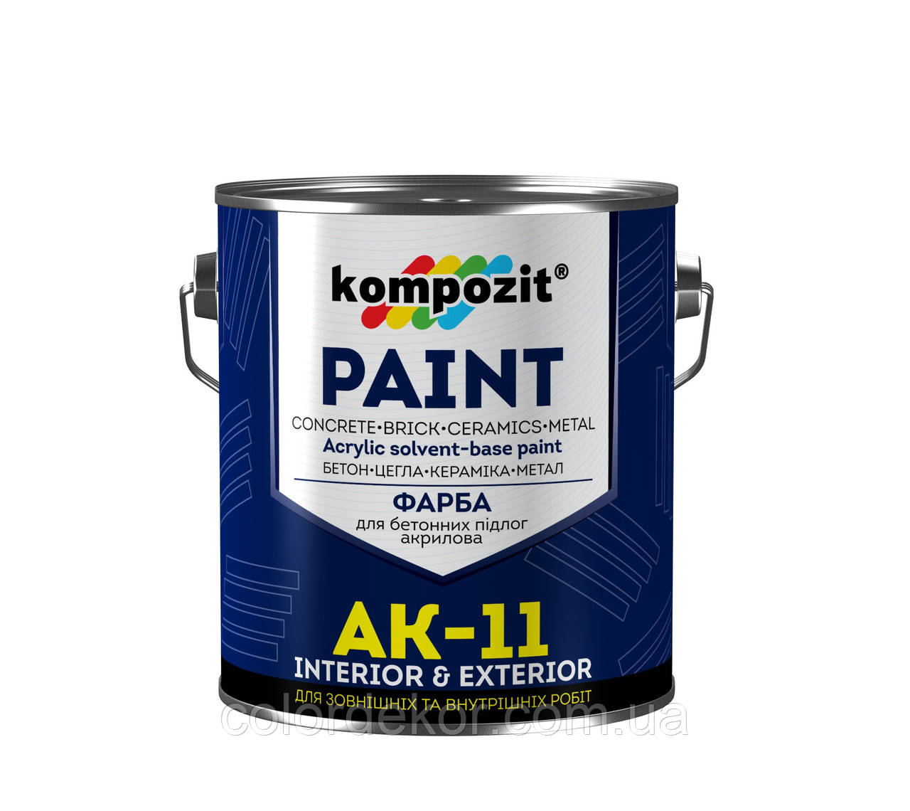 Фарба для бетонної підлоги Kompozit АК-11 (жовта) 2,8 кг