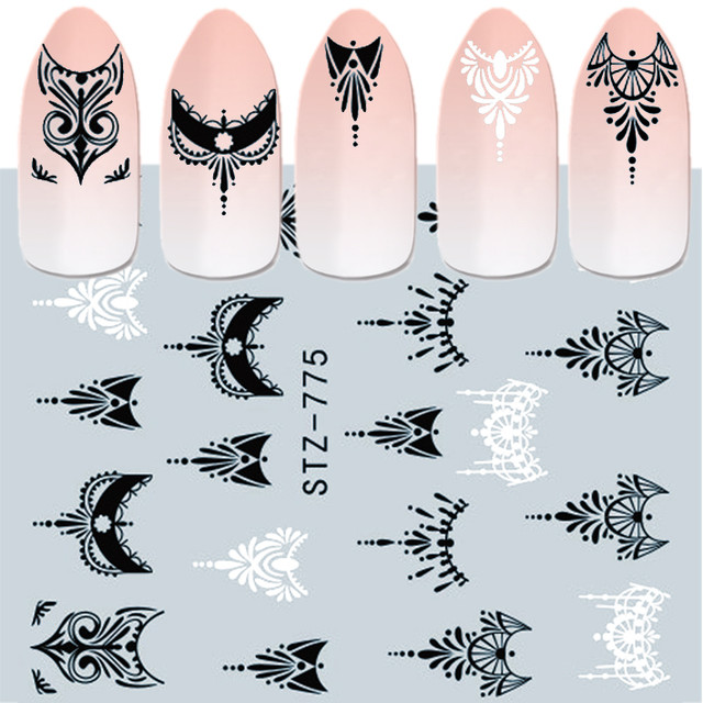 Купити Наклейки для Нігтів Водні Чорні Серія STZ 000, Слайдери для нігтів, Фото Дизайн для Манікюру, nail art (нейл-арт), Слайдер Дизайн, фото наклейки для швидкого красивого дизайну нігтів, за оптовими цінами, замовити та купити дешево оптом, дрібним оптом через інтернет магазин https://opt21.com з доставкою по всій Україні від Компанії Маргарита місто Дніпро