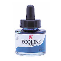 Фарба акварельна рідка Ecoline (508) пруська синя 30 мл Royal Talens, 11255081