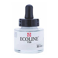 Фарба акварельна рідка Ecoline (728) сіра тепла світла 30 мл Royal Talens, 11257281