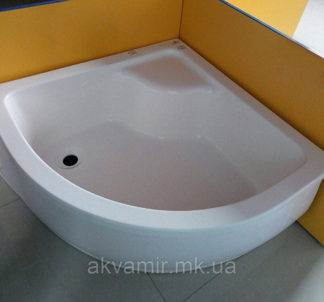 Душовий піддон Musone 90х90 напівкруглий глибокий (акрил), фото 1