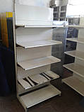 Торгові металеві стелажі б/у, металеві стелажі Модерн б у, стелаж торговий б у, фото 4