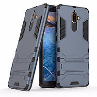 Чохол Nokia 7 Plus Hybrid Armored Case темно-синій