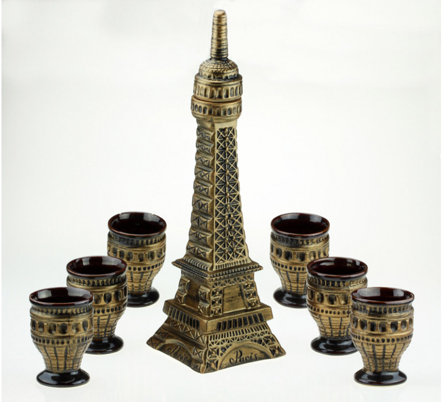 Винний набір La Tour Eiffel 7 предметів оригінальний подарунок прикольний