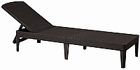 Шезлонг Allibert Jaipur Sun lounger, виски коричневый (8711245144894)