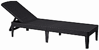 Шезлонг Allibert Jaipur Sun lounger, серый (8711245144870)