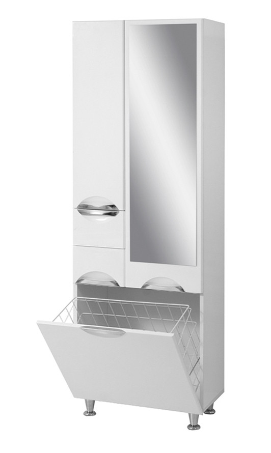 Пенал в Ванную Комнату Альвеус 60 Врезная Ручка + Корзина ПиК — Купить ...