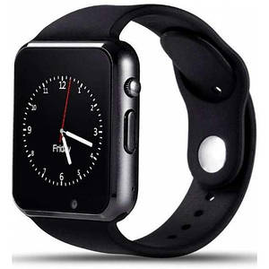 Смартгодинник із камерою Smart Watch A1 у стилі Apple watch Black