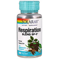 Комплекс трав для дихання Respiration Blend 100 капс для бронхів легенів від кашлю Solaray USA
