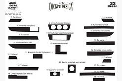 Накладки на торпеду Audi A6 C4 1994-1997 (декор панелі Аудіо A6)