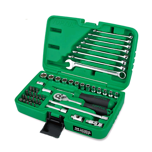 Набір інструменту 1/4" + ключі 49 од. TOPTUL GCAI4901, фото 1