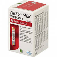 Тест-полоски Accu-Chek Performa 50 шт. для определ. глюкозы в крови глюкометром акку чек перформа