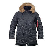 Куртка зимова "slim fit" Аляска Black, фото 4