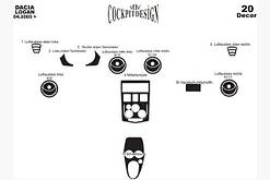 Накладки на торпеду Dacia Logan I 2005-2008 (декор панелі Дачіа Логан)