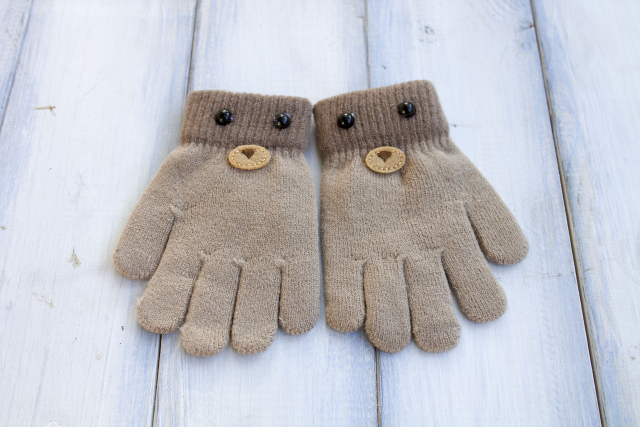 Дитячі в'язані рукавички D115-5