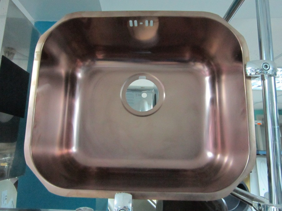 Мойка кухонная из нержавеющей стали Alveus Variant 40 + PVD (медь) под столешницу - фото 2 - id-p796097732