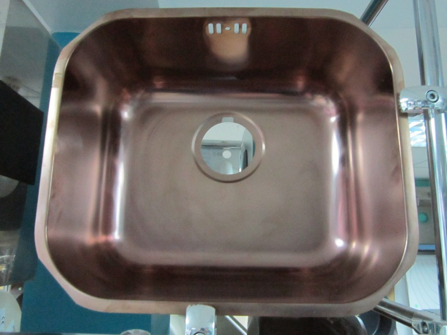 Мойка кухонная из нержавеющей стали Alveus Variant 40 + PVD (медь) под столешницу - фото 3 - id-p796097732