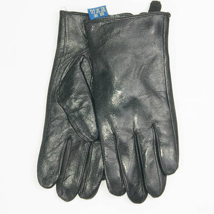 Чоловічі шкіряні рукавички з махрової підкладкою - (арт. M4-1) до 20 см, фото 3