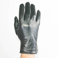 Оптом мужские кожаные перчатки с махровой подкладкой - №M4-1