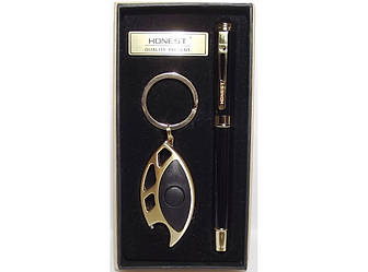 Подарунковий набір HONEST: ручка + брелок