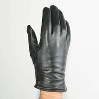 Оптом мужские кожаные перчатки с махровой подкладкой - №M4-2