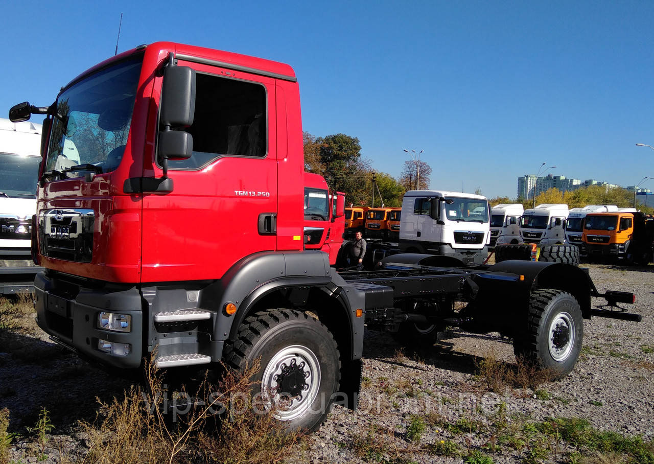 MAN TGM 13.250 4X4 BL МАН шасі для надбудови, для переобладнання в Бензовоз