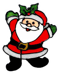 Наклейка новорічна R-17 Дід мороз ш.к. 6900201028930