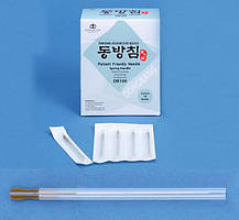 Голки Dong Bang зі сталевою ручкою і спрямовуючої трубочкою (Корея)
