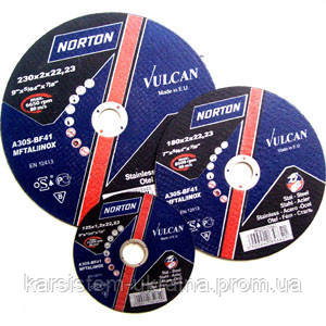 Відрізний круг по металу Norton Vulcan 180 x 1,6 x 22,23