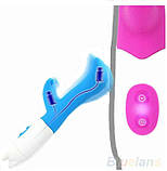 Вібратор із кліторальним відростком Point G 7 режимів, фото 4