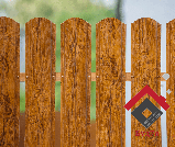 Штахетник металевий Світлий золотий дуб, фото 3