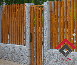 Штахетник металевий Світлий золотий дуб, фото 6