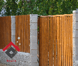 Штахетник металевий Світлий золотий дуб, фото 8