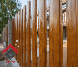 Штахетник металевий Світлий золотий дуб, фото 2