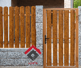 Штахетник металевий Світлий золотий дуб, фото 9