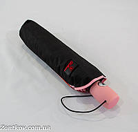 Жіноча чорна парасолька напівавтомат 10 спиць від фірми "Bellissimo"