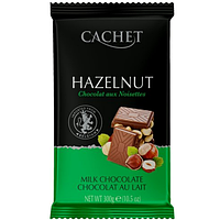 Бельгийский молочный шоколад премиум класса с цельными орехами Сachet Hazelnut (Фундук), 300 г