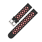 Силіконовий ремінець MiJobs Sport для Xiaomi Amazfit Bip / Lite / 20 мм Чорний / Червоний 1626P, фото 3