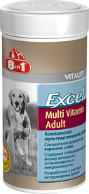 8in1 Excel Multi-Vitamin Adult Dog Ексель Мультивітаміни для дорослих собак 70 таб