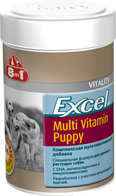 8in1 Excel Multi-Vitamin Puppy Ексель Мультивітаміни для цуценят, 100 таб