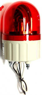Проблисковий маячок червоний з бузковою 12 VDC ASGB01R
