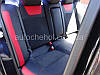 Авточохли на Mitshubishi Lancer X 1.5 зі шкіри і алькантари, Leather StyLe виробник MW-Br, фото 5