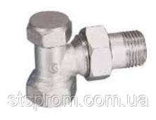 Кран радіаторний GROSS ЕКО нижній кутовий 15 1/2", фото 1