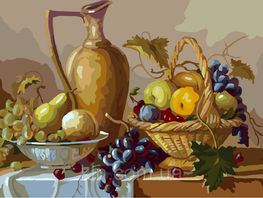 Картина за номерами Menglei Натюрморт з глечиком (MG331) 40 х 50 см 950 квіти, фото 1