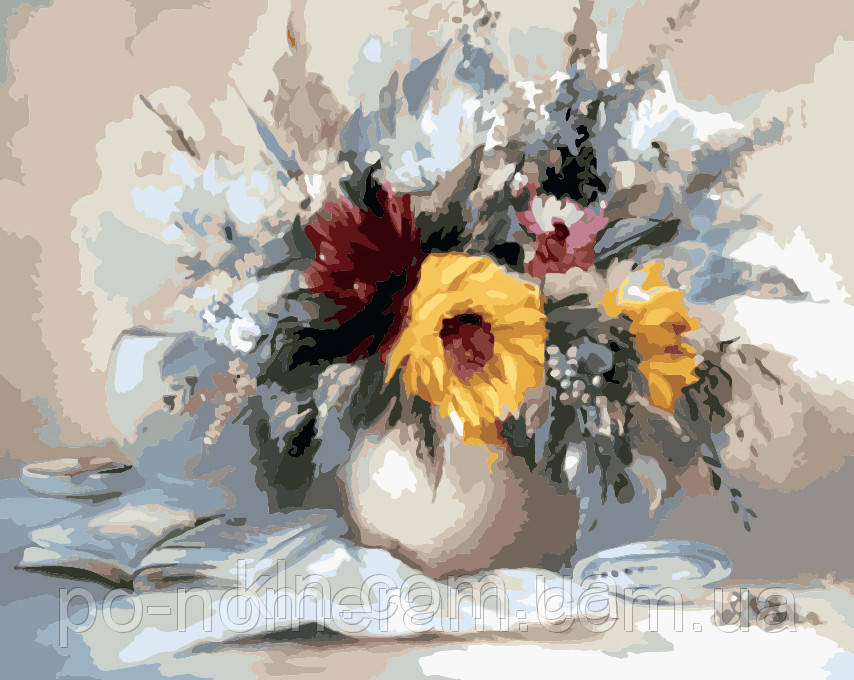 Картина за номерами Menglei MG1041 Ванільний настрій 40 х 50 см 950 квіти, фото 1