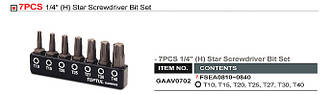 Набір біт Toptul GAAV0702 1/4" 7 од., фото 3