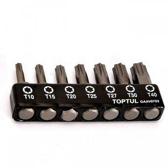 Набір біт Toptul GAAV0702 1/4" 7 од., фото 1