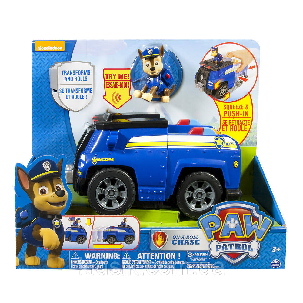 ВЕЛИКИЙ АВТОМОБІЛЬ РЯТУВАЛЬНИКІВ (ПОЛІЦЕЙСЬКА МАШИНА) ЗІ ЗВУКОМ. PAW PATROL ЩЕНЯЧИЙ ПАТРУЛЬ